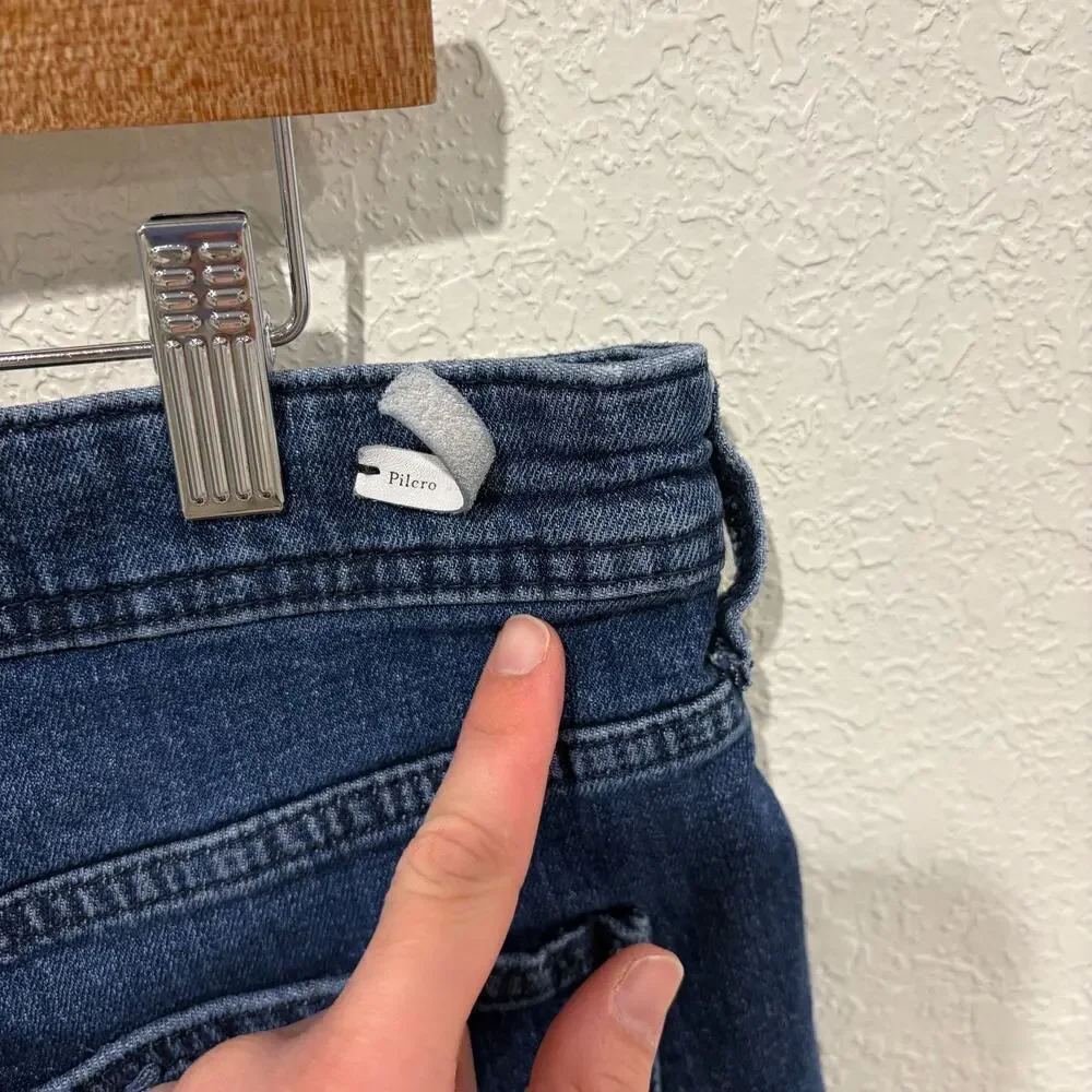 Anthropologie Pilcro and The Letterpress Slim Boyfriend Shorts Denim Women's 32 - Picture 3 of 7